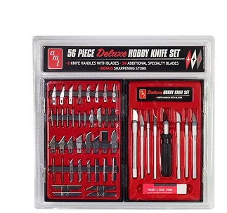 AMT 56 Piece Hobby Knife Set