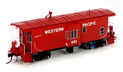  Athearn Genesis HO Bay Window 481-Class Caboose with Lights, Western Pacific #486