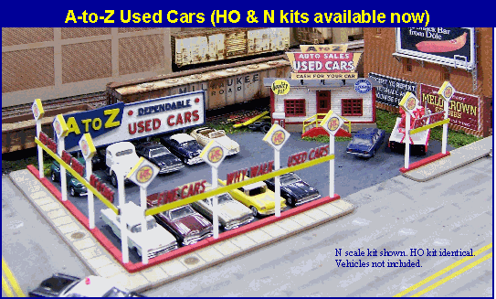 BLAIR LINE HO SCALE A-to-Z Used Cars kit