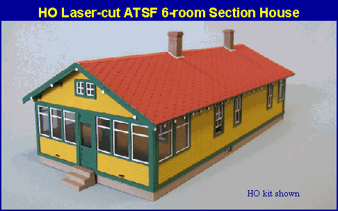 BLAIR LINE ATSF 6-room Section House kit