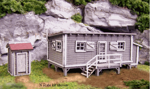 BLAIR LINE Joe's Cabin & Outhouse kit