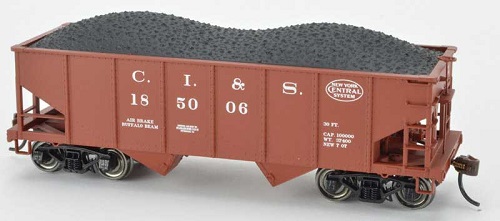 BOWSER Chicago Indiana and Southern (NYC) GLa 2 Bay Hopper Car Kit  # 185003