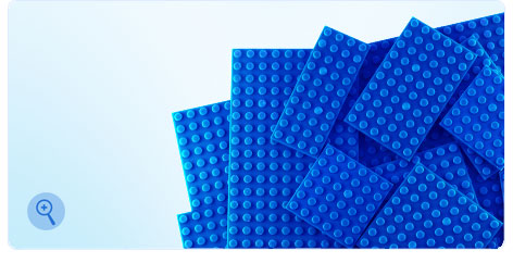 BRICTEK  BLUE ASSORTED BASEPLATES