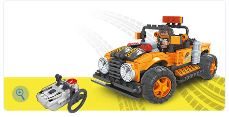 BRICTEK RC ORANGE OFF ROAD TRUCK