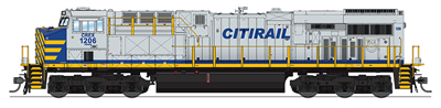 BWL 5864 GE ES44AC, CREX 1206, Gray, Blue & Yellow, Paragon3 Sound/DC/DCC, Smoke, HO