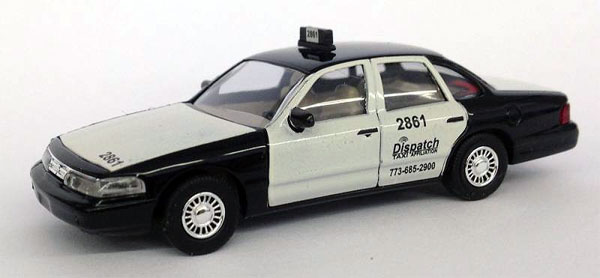 BUSCH Dispatch Taxi - 1997 Ford Crown Victoria HO Scale