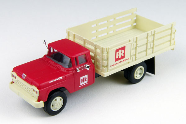 Classic Metal Works Ingersoll-Rand Machinery - 1960 Ford F-500 Stake Bed Truck  ( HO Scale )