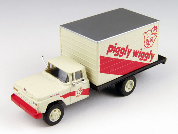 Classic Metal Works Piggly Wiggly Grocery - 1960 Ford F-500 Delivery Truck  ( HO Scale )