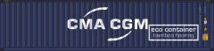 DIGCOM DESIGNS SEA CONTAINER CMA-CGM DRY VAN