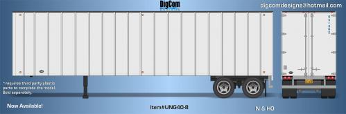 DIGCOM DESIGNS New 40' STRICK exterior post undecorated Trailer 