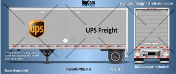 DIGCOM DESIGNS New 28' UPS Freight Pup Trailer 