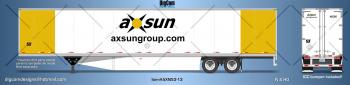 DIGCOM DESIGNS New 53' AXSUN Group dry van trailer