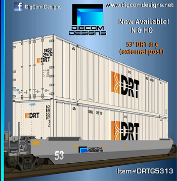 DIGCOM DESIGNS DRT (external post) 53' dry container