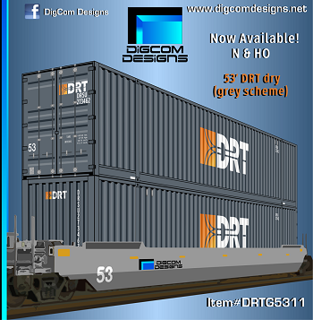 DIGCOM DESIGNS  DRT (grey scheme) 53' dry container