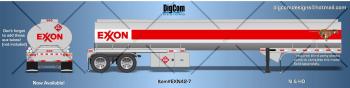 DIGCOM DESIGNS New 42' EXXON fuel Tanker Trailer 