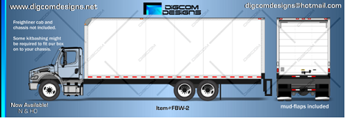   Digcom Designs White Freight Box
