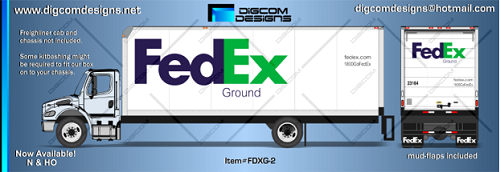 Digcom Designs FedEx Ground Freight Box (purple/green logo)