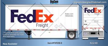 DIGCOM DESIGNS New 28' FedEx Freight Pup Trailer 