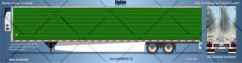 DIGCOM DESIGNS NEW 53' Green Undecorated Reefer Trailer 