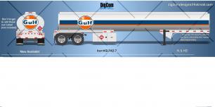 DIGCOM DESIGNS NEW 42' GULF fuel Tanker Trailer