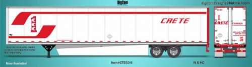 DIGCOM DESIGNS  New CRETE 53' Dry Van #1 of Trailer Series