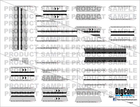 DIGCOM DESIGNS Wind Deflector set