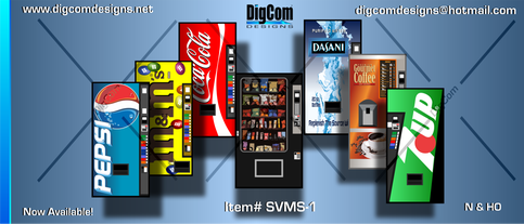 DIGCOM DESIGNS Vending Machines (singles)