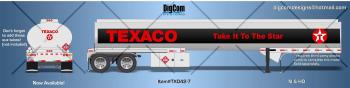 DIGCOM DESIGNS  New 42' TEXACO fuel Tanker Trailer 