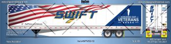 DIGCOM DESIGNS New 53' SWIFT (honoring Veterans scheme) dry van