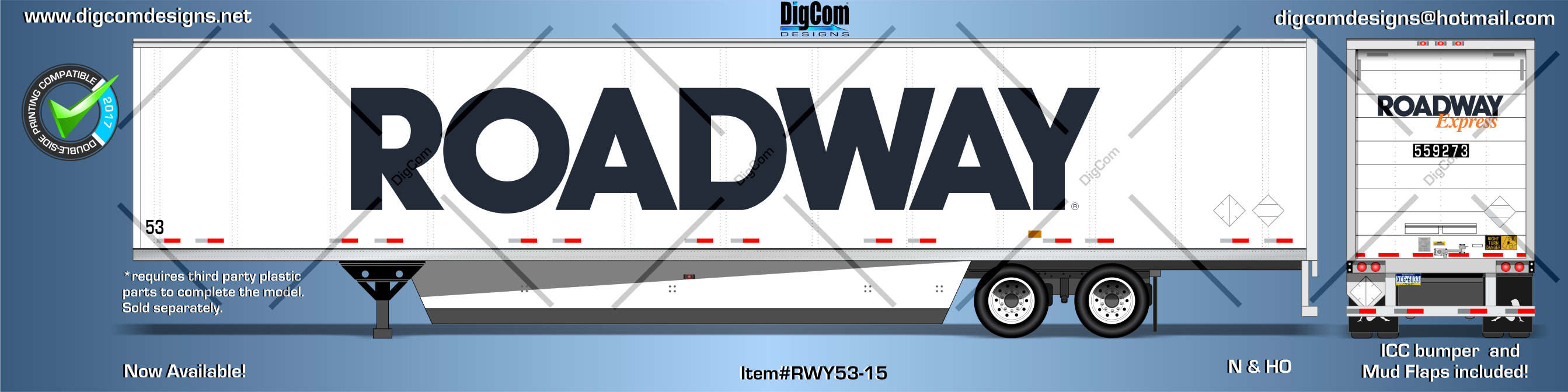 Digcom Designs NEW 53' ROADWAY Express dry van