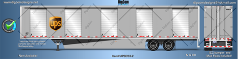 Digcom Designs New 53' UPS Next Day Air Cargo dry van