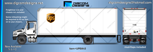 Digcom Designs UPS Freight Box (white)