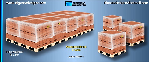 Digcom Designs Wrapped Bricks on Pallets