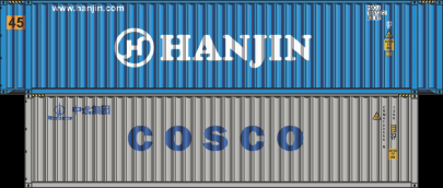 DIGCOM Doublestacks (different length)   HANJIN / COSCO