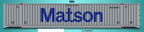 DIGCOM DESIGNS MATSON 53' corrugated container