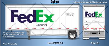 DIGCOM DESIGNS NEW RELEASE FedEx Ground Pup Trailer 