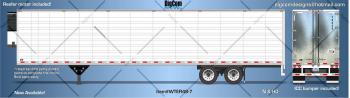 DIGCOM DESIGNS New 48' WHITE Undecorated Reefer Trailer 