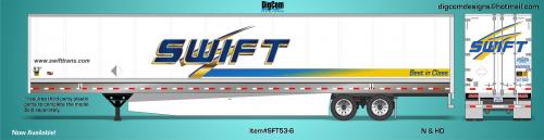 DIGCOM DESIGNS SWIFT 53'  REFFER #3 of Trailer Series