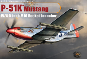 DRAGON P-51K MUSTANG W/45 INCH M10 ROCKET