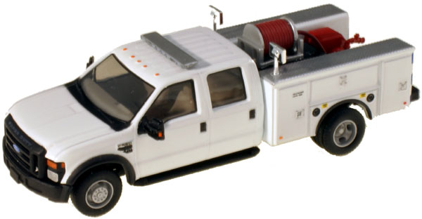 ECC F-550 XLT DRW CREW CAB, white brush  fire truck w/mixed trim