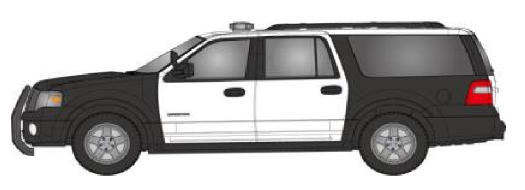 ECC Ford Expedition Black & White Police