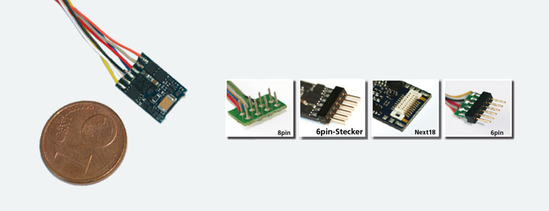 ESU LokPilot micro V4.0, MM/DCC/SX, 8-pin NEM 652 with cable