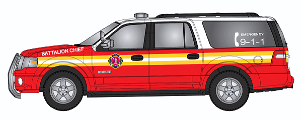 RIVER POINT MINIS EMERGENCY 2007 FORD EXPEDITION EL SSP FIRE BATTALION CHIEF