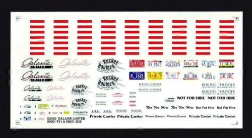 GALAXIE LIMITED Trailer Kit Decals 