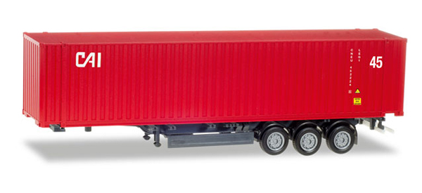 HERPA CAI - 45' Container and Chassis HO Scale