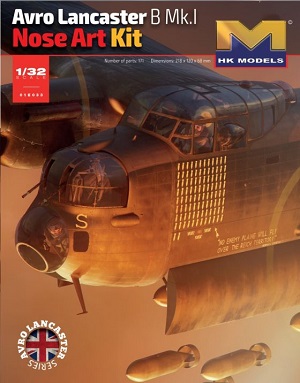 HK Models 1/32 Avro Lancaster B Mk.I Nose Art Kit