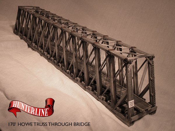 Hunterline 170' HOWE TRUSS THROUGH BRIDGE ( N Scale )