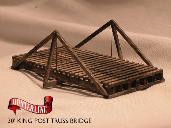 Hunterline 30' KING POST TRUSS BRIDGE ( N Scale )