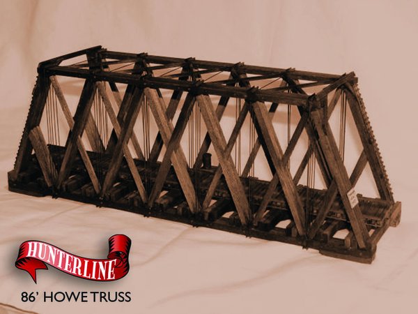 Hunterline 86' HOWE TRUSS THROUGH BRIDGE ( N Scale )