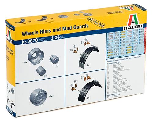 ITALERI  Wheels, Rims & Mud Guards